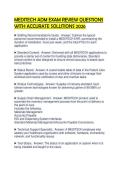 MEDITECH ADM EXAM REVIEW QUESTIONS WITH ACCURATE SOLUTIONS 2026&period;pdf