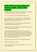 PTCB CSPT Exam Questions and Answers &lpar;2026 &sol; 2027&rpar; &lpar;100&percnt; Verified&rpar;