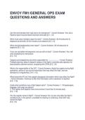 ENVOY FM1-GENERAL OPS EXAM QUESTIONS AND ANSWERS