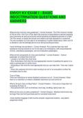 ENVOY KV EXAM 1 - BASIC INDOCTRINATION QUESTIONS AND ANSWERS