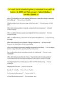 Electronic Fetal Monitoring Comprehensive Exam with all Correct & 100&percnt; Verified Answers &vert;Latest Update &vert;Already Graded A&plus;