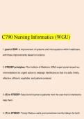 C790 Nursing Informatics &lpar;WGU&rpar;