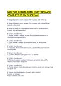NUR 7580 ACTUAL EXAM QUESTIONS AND COMPLETE STUDY GUIDE 2026&period;pdf