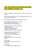 NUR 7580 CERTIFICATION EXAM QUESTIONS AND VERIFIED ANSWERS 2026&period;pdf