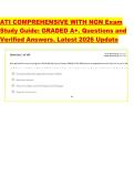 ATI COMPREHENSIVE WITH NGN Exam  Study Guide&colon; GRADED A&plus;&period; Questions and  Verified Answers&period; Latest 2026 Update 