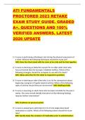 ATI FUNDAMENTALS  PROCTORED 2023 RETAKE  EXAM STUDY GUIDE&period; GRADED  A&plus;&period; QUESTIONS AND 100&percnt;  VERIFIED ANSWERS&period; LATEST  2026 UPDATE 