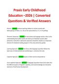 Praxis Early Childhood  Education &ndash;2026 &vert; Converted  Questions & Verified AnswersPraxis Early Childhood  Education &ndash;2026 &vert; Converted  Questions & Verified Answers