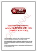 Sustainability and Greed SUS1501 2026 Bundled Questions with Correct Answers &ndash; Complete Assignment Preparation Material due 23rd April 2026 &period;               