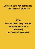 Contract Law Key Terms and Concepts for Students 2026 &vert; Definitions & Study Guide PDF