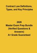 Contract Law&colon; Definitions&comma; Types & Key Principles 2026 &vert; Study Notes & Revision Guide PDF