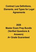 Contract Law&colon; Definitions&comma; Elements & Types for Legal Agreements 2026 &vert; Study Guide PDF