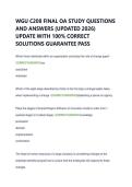 WGU C208 FINAL OA STUDY QUESTIONS  AND ANSWERS &lpar;UPDATED 2026&rpar;  UPDATE WITH 100&percnt; CORRECT  SOLUTIONS GUARANTEE PASS