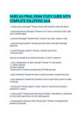 NURS 265 FINAL EXAM STUDY GUIDE WITH COMPLETE SOLUTIONS 2026&period;pdf