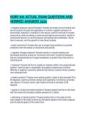 NURS 305 ACTUAL EXAM QUESTIONS AND VERIFIED ANSWERS 2026&period;pdf