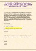 ANZCA MCQS Final Exam V2 &lpar;Latest 2026&sol;  2027 Update&rpar; Guide&vert; 100 out of 100 &vert; Verified  Questions & Answers &vert; Grade A 