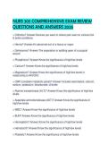 NURS 305 COMPREHENSIVE EXAM REVIEW QUESTIONS AND ANSWERS 2026&period;pdf