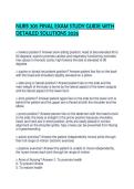 NURS 305 FINAL EXAM STUDY GUIDE WITH DETAILED SOLUTIONS 2026&period;pdf
