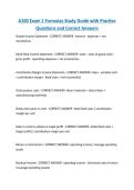A100 Exam 1 Formulas Study Guide with Practice Questions and Correct Answers 2026&sol;2027