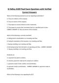 IU Kelley A100 Final Exam Questions with Verified Correct Answers 2026&sol;2027
