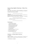 Samenvatting Digitale Marketing Online Marketing HBO 2026 - SEO SEA Social Media Content Analytics CRO Strategie