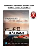 Interpersonal Communication Relating Others Test Bank &lpar;PDF&rpar; &vert; &lpar;2026&sol;2027&rpar; Exam Questions &vert; Communication
