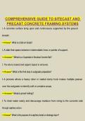 Comprehensive Guide to Sitecast and Precast Concrete Framing Systems &vert; Structural Design Study Notes&comma; Exam Review