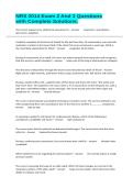 NRS 2014 Exam 2 And 3 Questions with Complete Solutions&period;