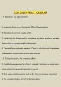 CON 3900V Practice Exam &vert; Study Guide&comma; Questions & Answers&comma; Construction Management Review