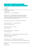 NRS 2014 - Health Assessment Questions with Complete Solutions&period;
