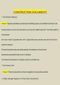 Construction Documents &vert; Study Guide&comma; Plans&comma; Specifications & Exam Review Notes &vert; Instant PDF Download