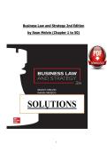 Business Law and Strategy Solutions Manual &lpar;PDF&rpar; &vert; &lpar;2026&sol;2027&rpar; Exam Solutions &vert; Business Law
