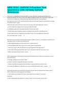 NRS 2014 -JARVIS 3 Practice Test Questions with Already Solved Solutions&period;