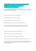 NRS 2014-Jarvis&colon; Physical exam and health assessment chapter 2 Questions All Solved&period;