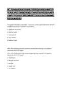 NCCT Surgical Tech Practice Exam Comprehensive Questions and Verified Answers Latest Certification Preparation Material