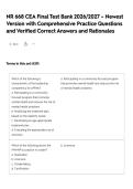 NR 668 CEA Final Test Bank 2026&sol;2027 &ndash; Newest Version with Comprehensive Practice Questions&comma; Verified Correct Answers & Detailed Rationales