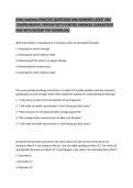 NCCT Surgical Tech Practice Test 3 Comprehensive Questions and Verified Answers Certification Exam Preparation Material