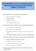 HEMISPHERES 3&period;0 LEVEL VII DISCHARGE & PREVENTION EXAM QUESTIONS AND CORRECT DETAILED ANSWERS WITH 100&percnt; COMPLETE SOLUTION &vert;2026 UPDATE &vert;ALREADY GRADED A&plus; &vert;100&percnt; CORRECT&excl;&excl;