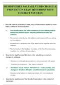 HEMISPHERES 3&period;0 LEVEL VII DISCHARGE & PREVENTION EXAM QUESTIONS WITH CORRECT ANSWERS