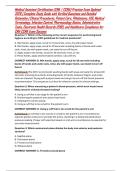 Medical Assistant Certification &lpar;CMA &sol; CCMA&rpar; Practice Exam Updated 2026 &vert; Complete Study Guide with Verified Questions and Detailed Rationales &vert; Clinical Procedures&comma; Patient Care&comma; Phlebotomy&comma; EKG&comma; Medical Terminology&comma; Infection Control&comma; Pharmacology Basic