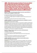 ABMDI &ndash; Medical Death Investigator Certification Practice Exam Updated 2026 &vert; Complete Study Guide with Verified Questions and Detailed Rationales &vert; Death Investigation Procedures&comma; Scene Investigation&comma; Forensic Pathology Basics&comma; Evidence Collection and Do