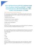 ANCC FNP Board Exam AANP FNP Certification Family Nurse Practitioner Actual Exam 2026&sol;2027 &ndash; Complete Exam-Style Questions with Detailed Rationales &vert; 100&percnt; Verified &ndash; Pass Guaranteed &ndash; A&plus; Graded