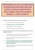 HEMISPHERES 3&period;0 LEVEL VII DISCHARGE & PREVENTION EXAM QUESTIONS AND CORRECT DETAILED ANSWERS WITH 100&percnt; CORRECT SOLUTION &vert;ALREADY GRADED A&plus; &vert;100&percnt; CORRECT&excl;&excl;