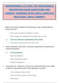 HEMISPHERES 3&period;0 LEVEL VII DISCHARGE & PREVENTION EXAM QUESTIONS AND CORRECT ANSWERS WITH 100&percnt; COMPLETE SOLUTION &vert;100&percnt; CORRECT