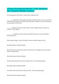 Lifespan Development Module 1 Exam Questions with Complete Reliable Solutions