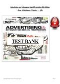 Advertising & Integrated Brand Promotion Test Bank &lpar;PDF&rpar; &vert; &lpar;2026&sol;2027&rpar; Exam Questions &vert; Marketing