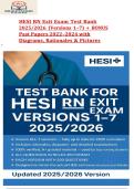 HESI RN Exit Exam Test Bank 2025-2026 &vert; 7 Versions with Rationales