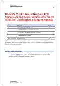 BIOS 252 Week 3 Lab Instructions CNS &ndash; Spinal Cord and Brain Features with expert solutions 