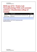 BIOS 252 AP II - Week 2 Lab Neurophysiology With 100- accurate solutions -Chamberlain college