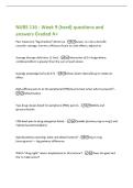 NURS 116 - Week 9 &lpar;hard&rpar; questions and answers Graded A&plus;