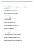 Nurs 5315 UTA exam 1 questions and answers Graded A&plus;